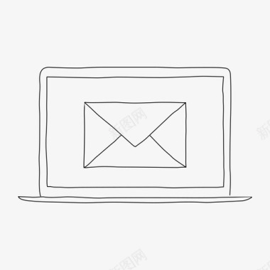笔记本电子邮件设备消息图标图标