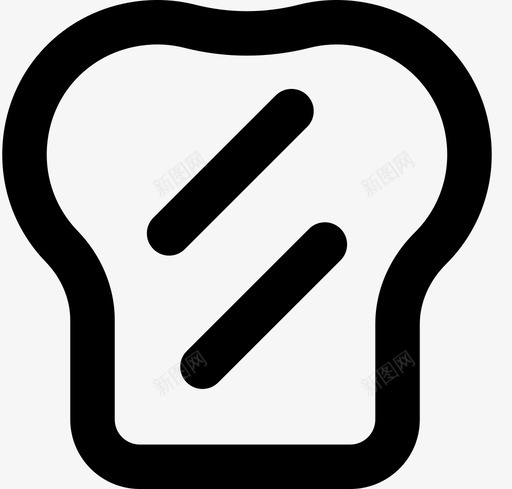 吐司面包吃图标svg_新图网 https://ixintu.com 吃 吐司 小吃 面包 食物 餐点