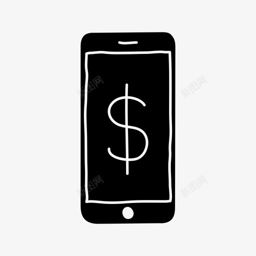 iphone货币设备金融图标svg_新图网 https://ixintu.com iphone货币 屏幕 设备 金融