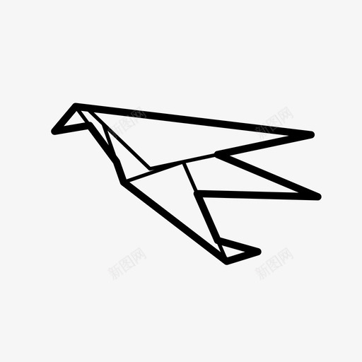鸟动物图案图标svg_新图网 https://ixintu.com 动物 图案 折纸 折纸鸟 纸 苍蝇 鸟