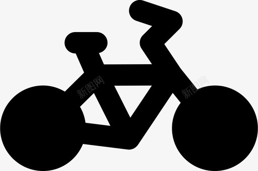速度自行车运输车辆图标图标