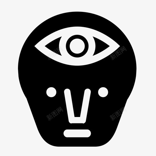 视觉思考者眼睛图标svg_新图网 https://ixintu.com 头脑 眼睛 视觉 视觉学习者 视觉思维 视觉思考者 设计