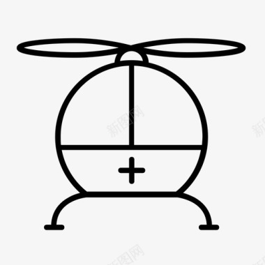 直升机应急直升机飞行图标图标