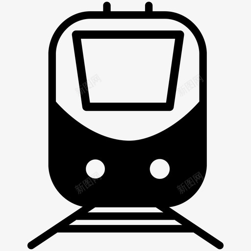 地铁城市交通铁路图标svg_新图网 https://ixintu.com 地铁 城市交通 火车 铁路