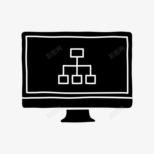 imac站点地图图表桌面图标svg_新图网 https://ixintu.com imac站点地图 图表 屏幕 桌面 设备