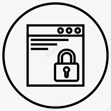 文件锁密码保护图标图标
