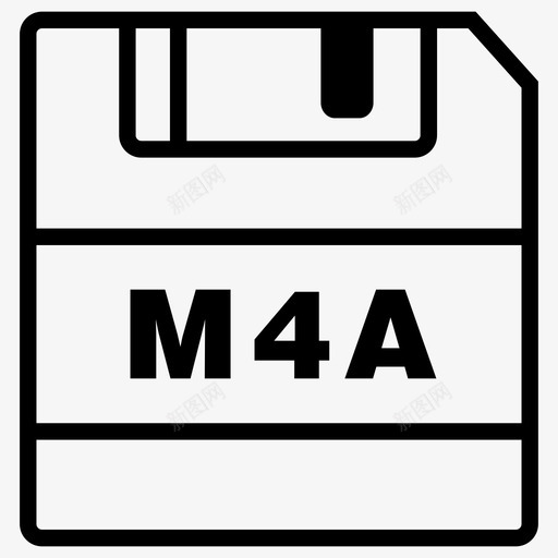 保存m4a文件保存图标svg_新图网 https://ixintu.com m4a扩展名 保存m4a 保存图标 文件