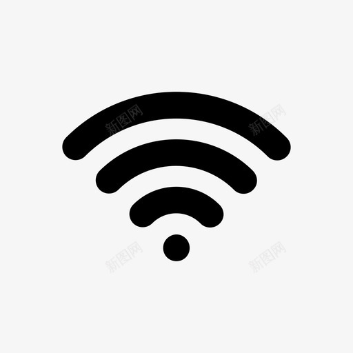 wifi信号通信连接图标svg_新图网 https://ixintu.com wifi信号 无线 连接 通信