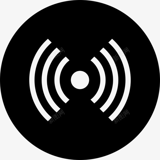信号无线电电波图标svg_新图网 https://ixintu.com wifi 信号 无线 无线电 电波