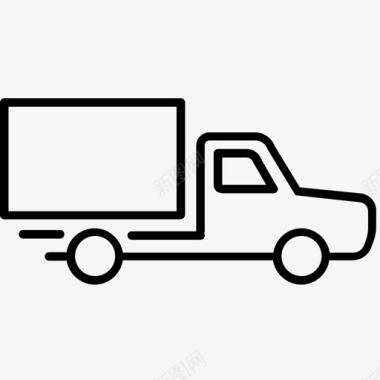 移动卡车卡车和重型机器图标图标