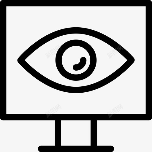 预览眼睛监控图标svg_新图网 https://ixintu.com 搜索引擎优化 搜索引擎优化和营销 监控 眼睛 预览