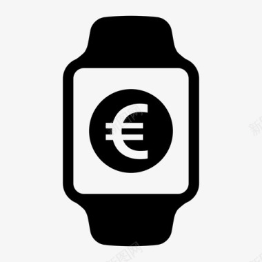 移动支付苹果支付欧元图标图标