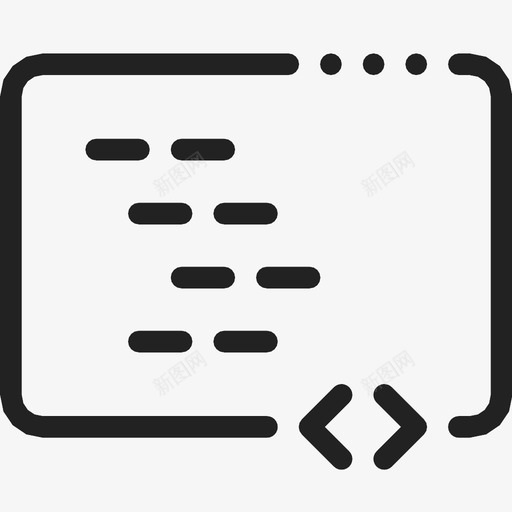 窗口浏览器编码图标svg_新图网 https://ixintu.com 屏幕 浏览器 窗口 编码 编程