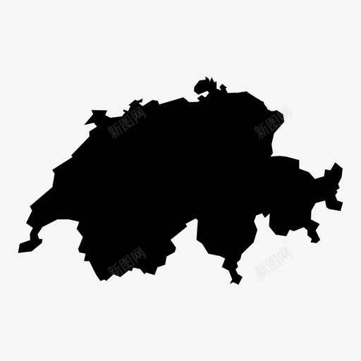 瑞士国家地理图标svg_新图网 https://ixintu.com 国家 地理 州 瑞士