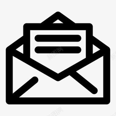 电子邮件信件公开信图标图标