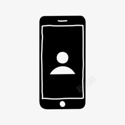 iphone头像iphone人头像设备图标高清图片