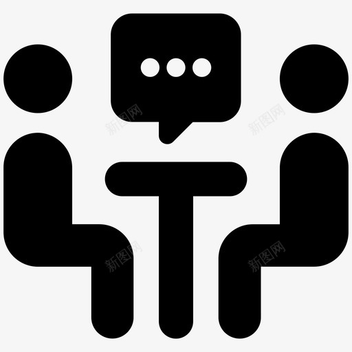 对话商务对话小组对话图标svg_新图网 https://ixintu.com 办公桌对话 商务固体卷5 商务对话 对话 小组对话 私人对话