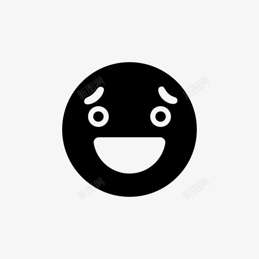 紧缩的表情符号表情符号快乐图标svg_新图网 https://ixintu.com 微笑 快乐 抱歉 紧缩的表情符号 表情符号 表情符号填充