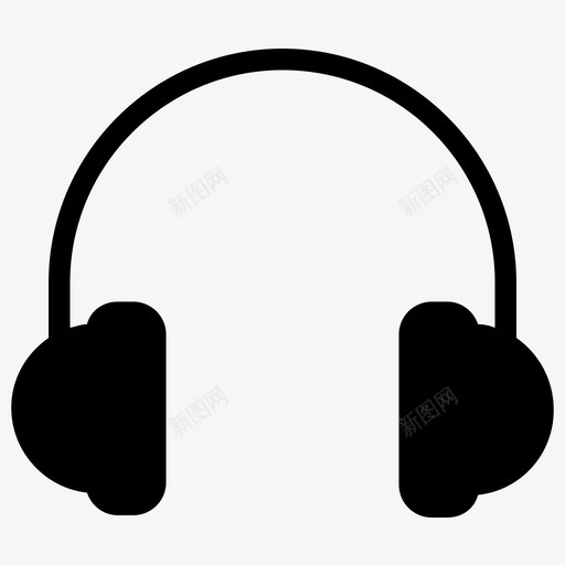 耳机耳朵ios网络用户界面图标svg_新图网 https://ixintu.com ios网络用户界面 耳朵 耳机