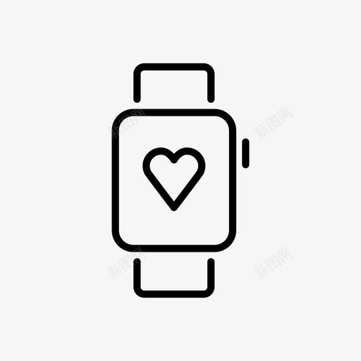 苹果手表心苹果手表设备图标svg_新图网 https://ixintu.com 在线约会 屏幕 苹果手表 苹果手表心 设备