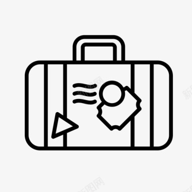 行李货物旅行图标图标