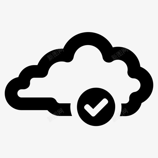 云计算检查对图标svg_新图网 https://ixintu.com 云计算 对 检查 验证