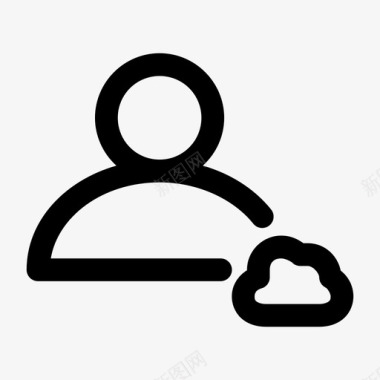 云用户联系人个人图标图标
