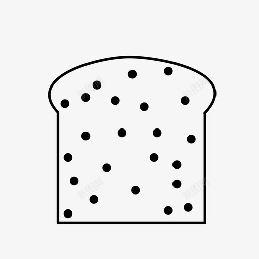 面包早餐食物图标svg_新图网 https://ixintu.com 早晨 早餐 烤面包机 面包 食物 食物健康