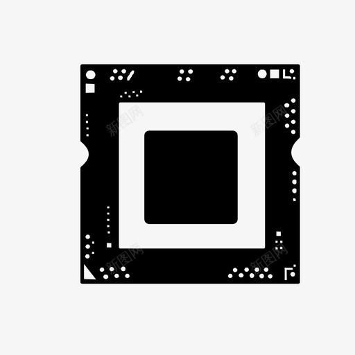 处理器芯片cpuintel图标svg_新图网 https://ixintu.com cpu intel 内存 处理器芯片