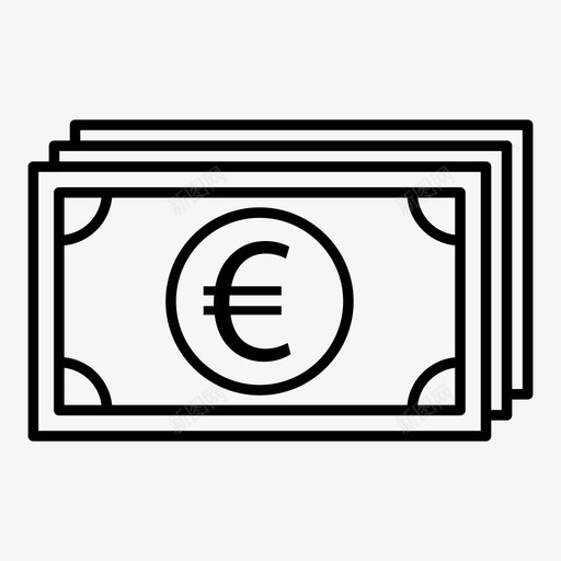 欧元堆栈现金货币堆栈图标svg_新图网 https://ixintu.com 欧元堆栈 现金 货币 货币堆栈