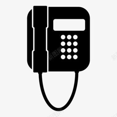 电话固定电话壁挂电话图标图标