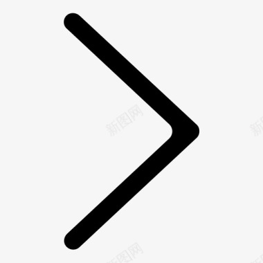 右箭头V形下一个图标图标