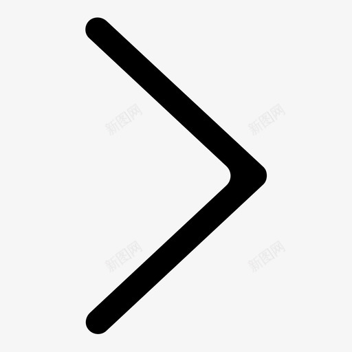 右箭头V形下一个图标svg_新图网 https://ixintu.com V形 ui 下一个 右箭头 箭头