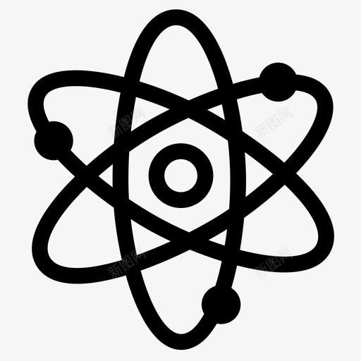 原子原子轨道原子结构图标svg_新图网 https://ixintu.com 内脏科学 原子 原子结构 原子轨道 科学