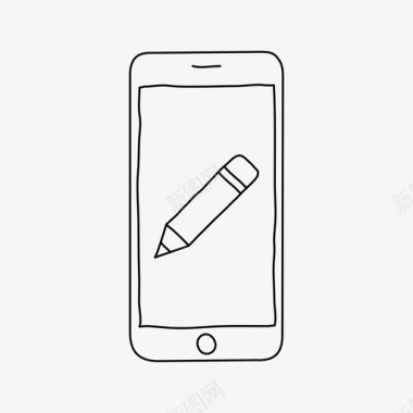 iphone编辑设备铅笔图标图标