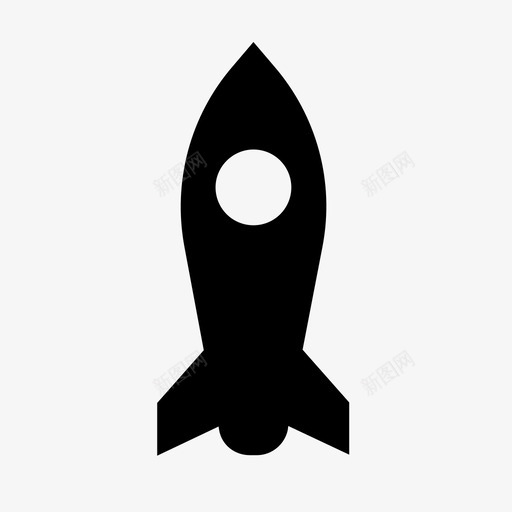 火箭发射飞船图标svg_新图网 https://ixintu.com 创业 发射 火箭 飞船