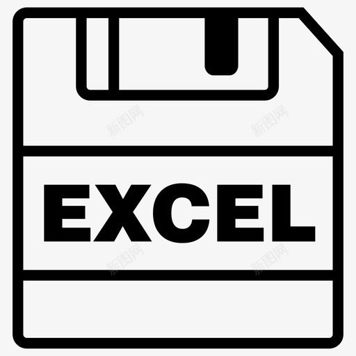保存excel文件excel扩展名图标svg_新图网 https://ixintu.com excel扩展名 保存excel 保存图标 文件