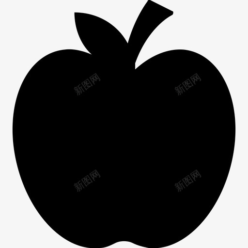 苹果饮食食物图标svg_新图网 https://ixintu.com 健康食品 水果 网络和用户界面图标 苹果 食物 饮食