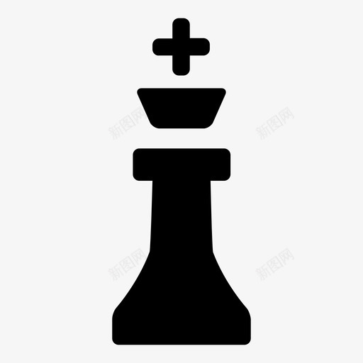 象棋王图形游戏图标svg_新图网 https://ixintu.com 图形 游戏 象棋王 运动