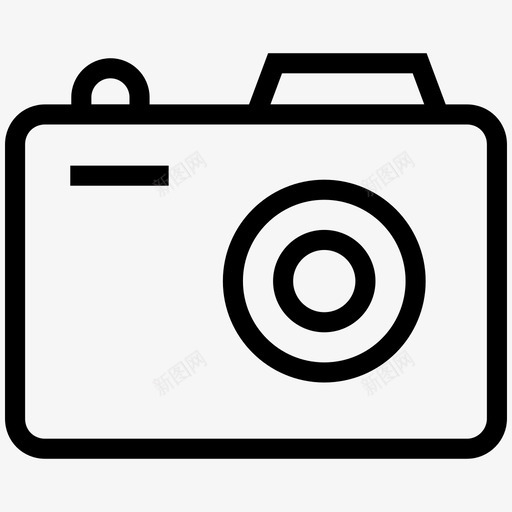摄影照相机数码相机图标svg_新图网 https://ixintu.com ios网络用户界面线图标 图片 摄影 摄影设备 数码相机 照相机