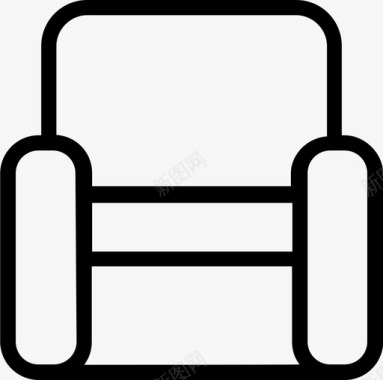 客厅扶手椅沙发图标图标
