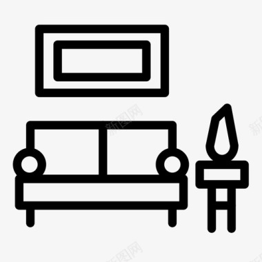 客厅家沙发图标图标