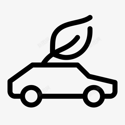 环保车生态电动图标svg_新图网 https://ixintu.com 环保车 生态 生态断路器 电动 电动车 移动