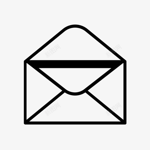 信信封邮件图标svg_新图网 https://ixintu.com 信 信封 信封打开的消息 消息 邮件
