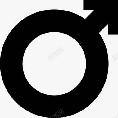 男性箭头性别图标图标