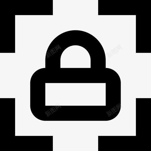 锁挂锁密码图标svg_新图网 https://ixintu.com 安全 密码 挂锁 线路基本图标集 锁 隐私