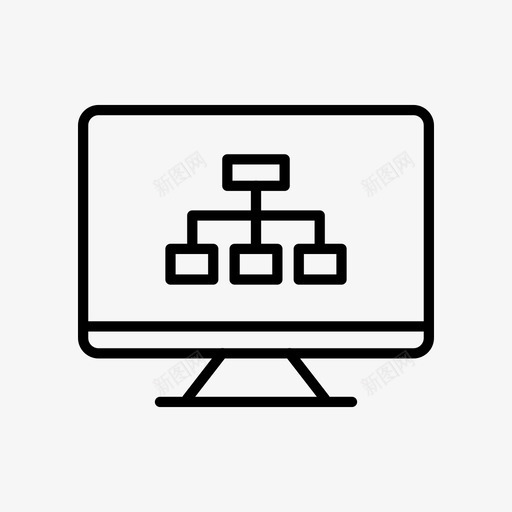 桌面图表设备屏幕图标svg_新图网 https://ixintu.com 屏幕 桌面图表 站点地图 设备