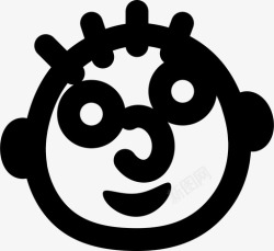 漂亮符号傻瓜表情符号脸图标高清图片