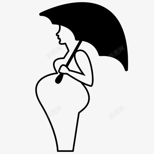 孕妇产妇母亲图标svg_新图网 https://ixintu.com 产妇 孕妇 怀孕 母亲