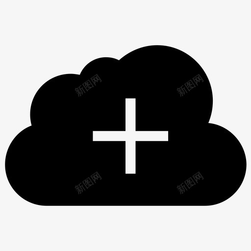 添加云云计算图标svg_新图网 https://ixintu.com iosweb用户界面 云 云计算 创建 新建 添加